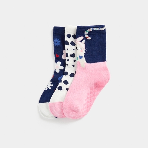 Mothercare Girls Socks-Pack of 3-Multicolour
