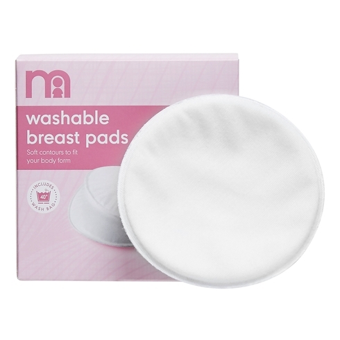Mothercare washable breast pads white - 6 pcs