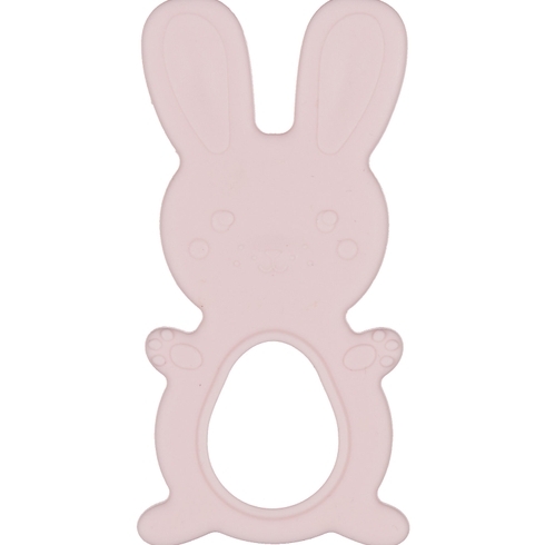 Mothercare rabbit silicone teether pink