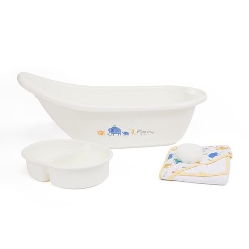 Mothercare sleepy safari bath set cream