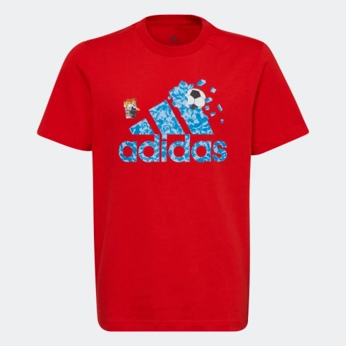Adidas Kids Half Sleeves T-Shirts Unisex Printed-Pack Of 1-Red