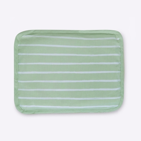 Mila Baby Stripe Rai Pillow Green