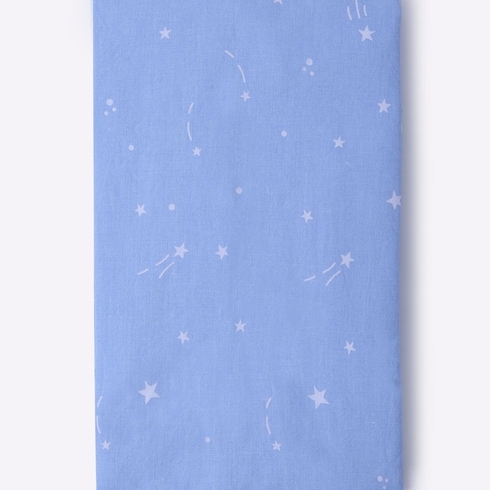 Mila Baby Stars Fitted Cot Sheet Blue Small