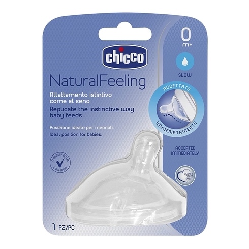 Chicco Natural Feeling Regular Teat White Pack of 2