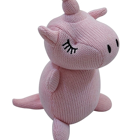 Abracadabra Unicorn Knitted Toy Pink