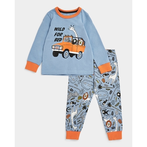 Boys Full Sleeves Pyjama Sets -Multicolor