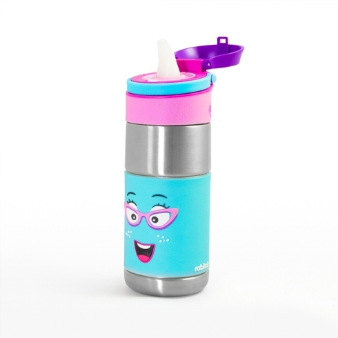 Rabitat clean lock chatter box insulated stainless steel bottle pink