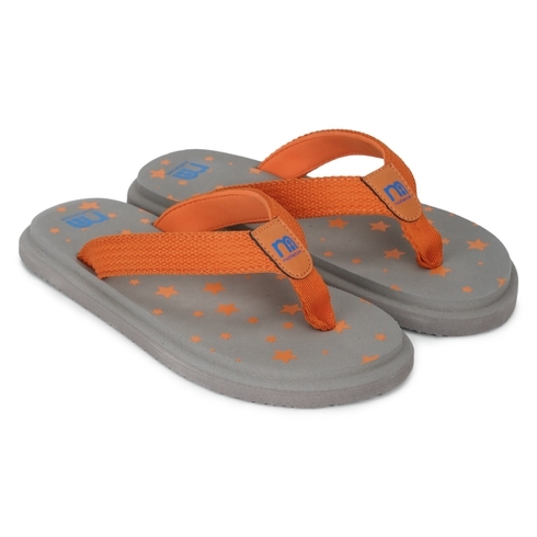 Unisex Slippers Polka Dot Print - Orange