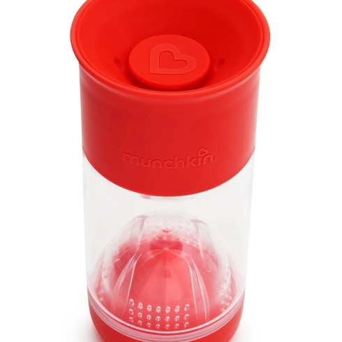 Munchkin miracle 360° fruit infuser sippy cup red 414ml