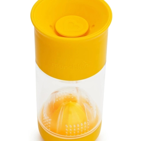Munchkin miracle 360° fruit infuser sippy cup yellow 414ml