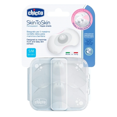 Chicco nipple shield white s-m