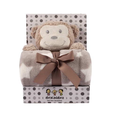 Abracadabra Monkey Toy with Blanket Brown