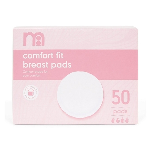 Mothercare comfort fit disposable breast pads white - 50 pcs