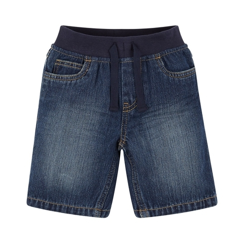 Boys Mid Wash Denim Shorts - Blue