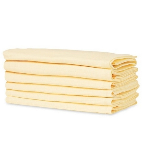 Mothercare baby muslins yellow pack of 6
