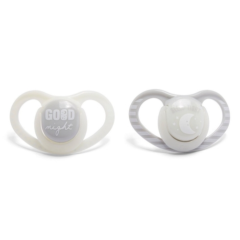 Mothercare airflow glow in the dark soothers cream pack of 2