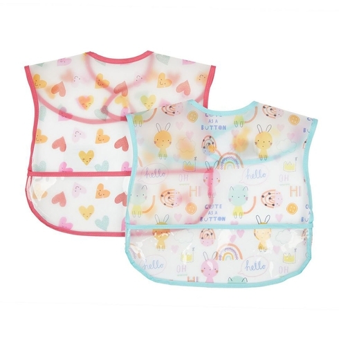 Mothercare oh so happy crumb catcher bibs multicolor pack of 2