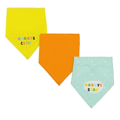 Mothercare mummy & daddy baby bibs multicolor pack of 3