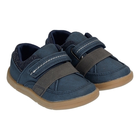 Boys First Walker Shoes - Navy