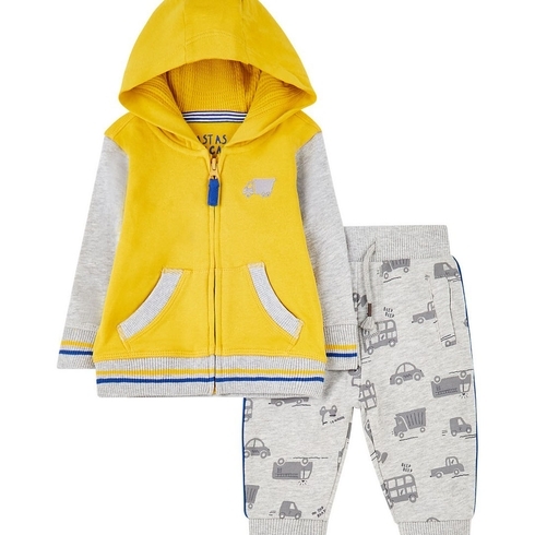 Vehicle Zip-Through Hoodie And Joggers Set
