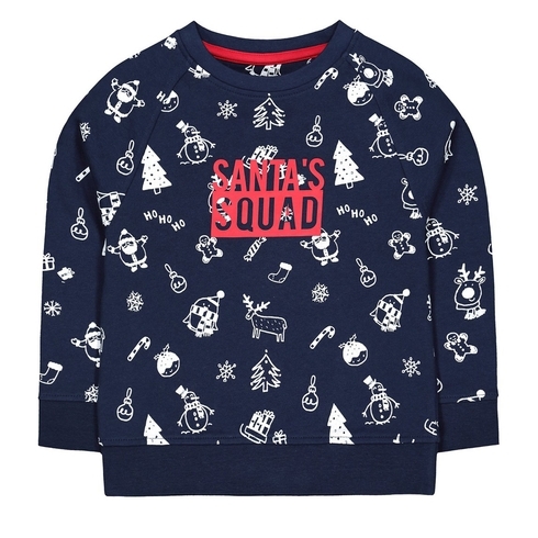 Festive Santa Squad Sweat Top