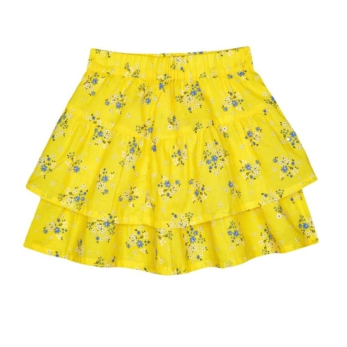 Yellow Ditsy Floral Ra Ra Skirt