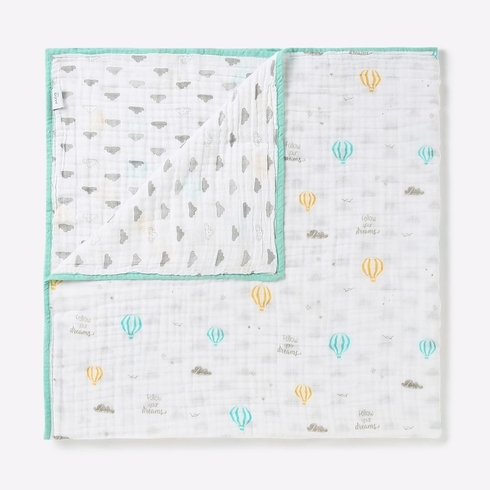 Mila baby little dreamer muslin blanket multicolor