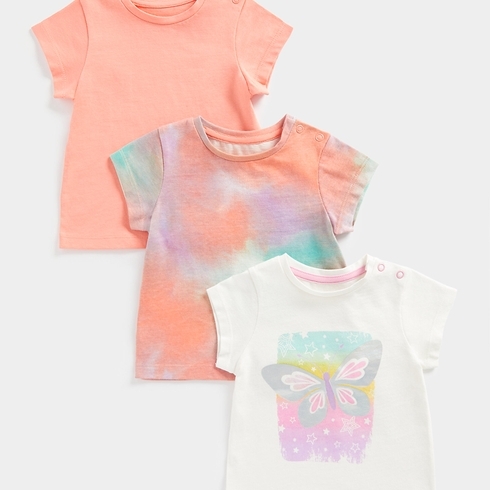 Mothercare Girls Short Sleeve T-Shirt -Multicolor