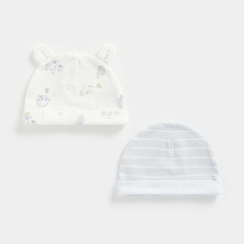 Mothercare Boys My First Collection Hat-Pack of 2-Blue