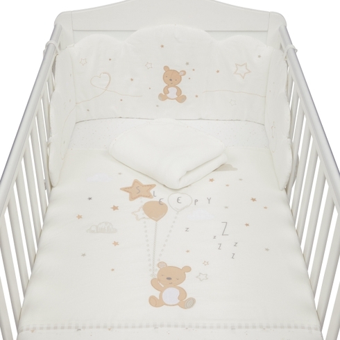 Mothercare little & loved cot bed in a bag cream