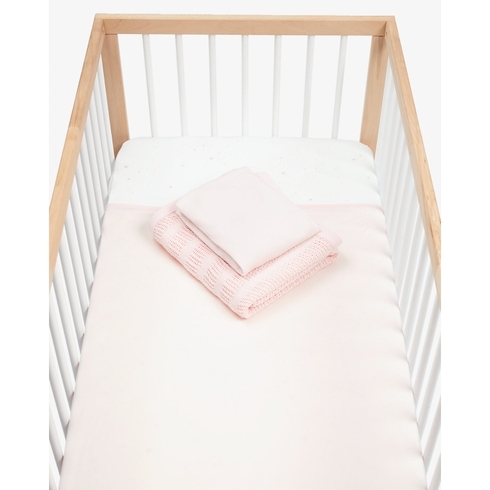 Mothercare Essential Cotbed Starter Set Pink