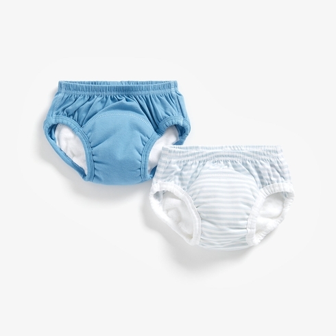 Mothercare trainer pants blue small pack of 2