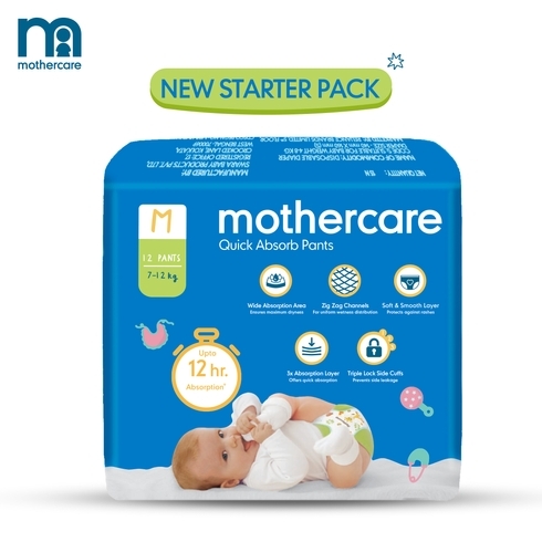 Mothercare Quick Absorb Diaper Pants Medium Pack of 12