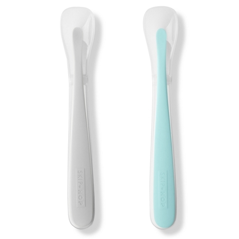 Skip hop easy-feed spoons teal & grey