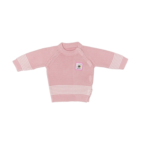 H by Hamleys Girls Full Sleeve Wrap Around Sweater -Pink