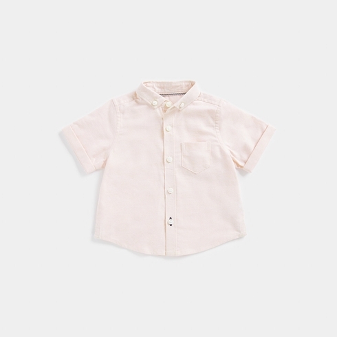 Mothercare Boys Half-Sleeves Shirt -Pink