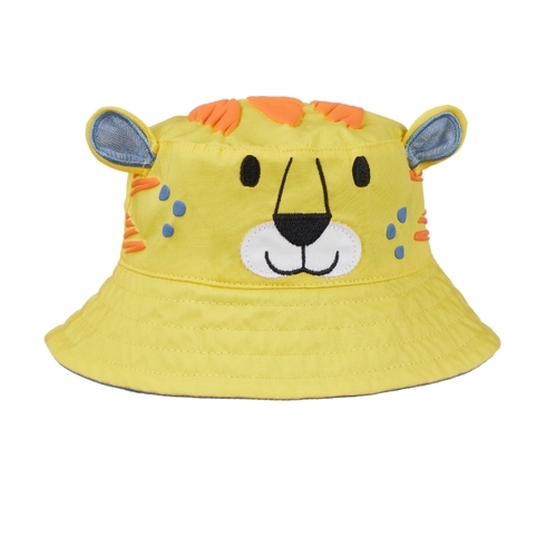 Boys Tiger Fisherman Sun Hat - Yellow