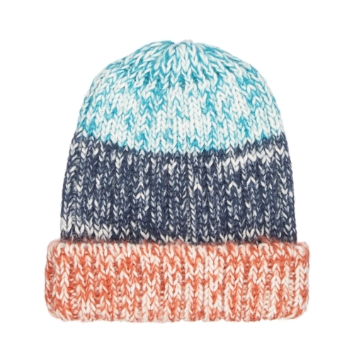 Boys Striped Knitted Beanie Hat - Multicolor
