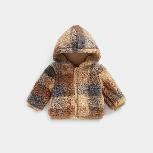 Mothercare Boys Full Sleeves Cardigan -Brown