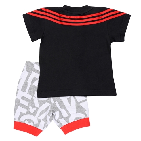 Adidas Boys Infants Disney Mickey Mouse Summer Set-Black
