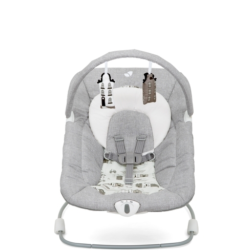 Joie wish petite soother baby bouncer black & grey