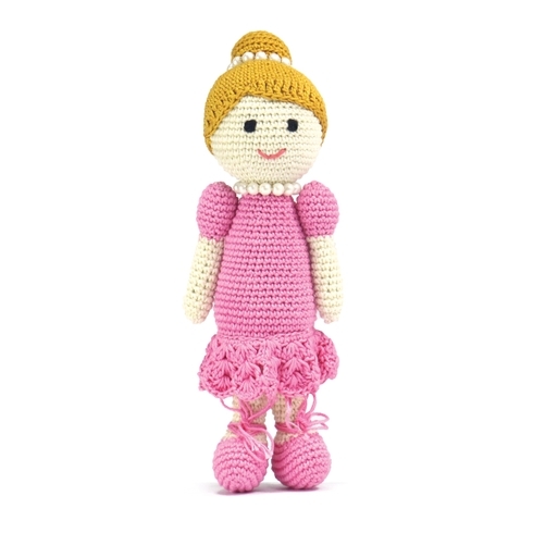 Happy Threads Neckless Doll Dark Pink