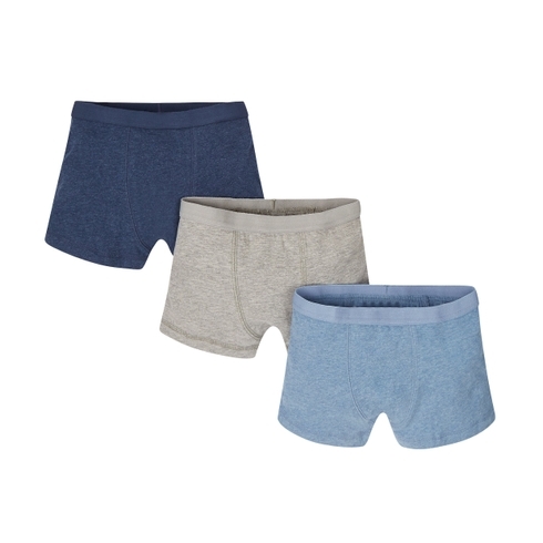 Navy, Blue And Grey Marl Briefs - 3 Pack