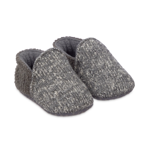 Grey Knitted Baby Slippers