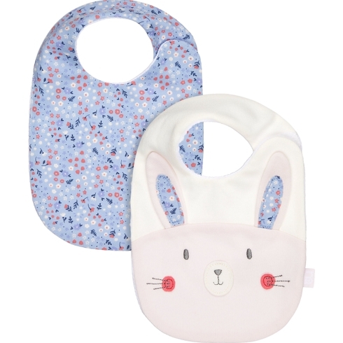 Mothercare so loved slogan baby bibs multicolor pack of 3