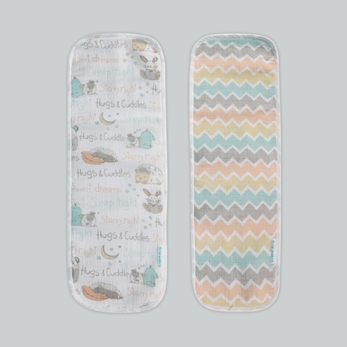 Abracadabra sleepy friends burp pad multicolor pack of 2