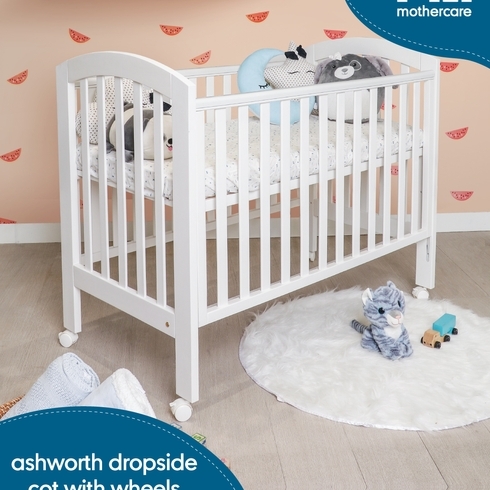 Mothercare Ashworth Drop Side Cot White 