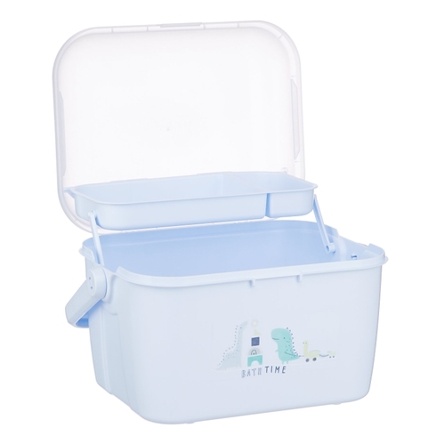 Mothercare sleepysaurus bath stand & box blue