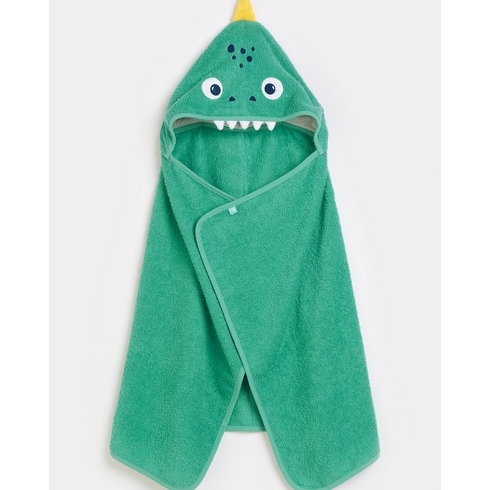 Mothercare Dino Cuddle and Dry Hooded Toddler Towel Green