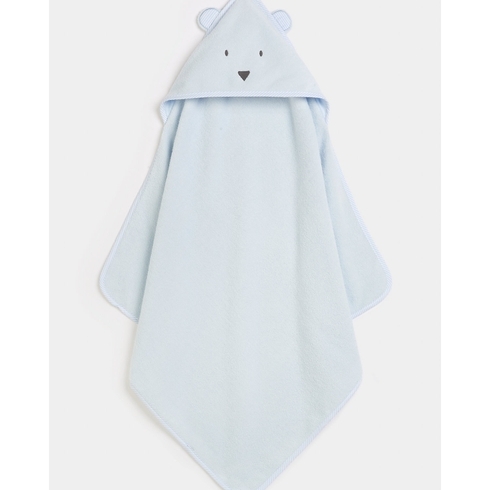 Mothercare Premium Cuddle and Dry Hooded Towel Blue